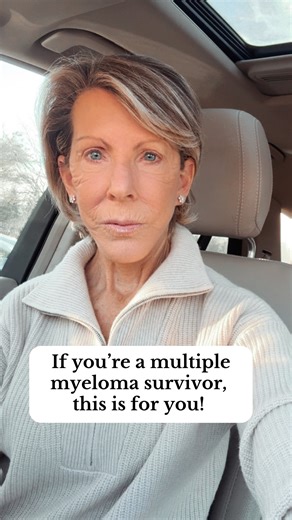 For multiple myeloma survivors! Important news! According to the American Cancer Society’s 2026 cancer statistics, five-year survival for myeloma has doubled from the 32% when I was diagnosed to 62% today. That is amazing progress thanks to extraordinary new treatments, especially immunotherapies. But progress only helps if you know how best to get it. Save this and make sure you’re asking the right questions to get the most cutting-edge treatments for you and reaching out to myeloma advocacy gr