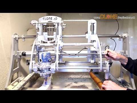 Router Duplicator - Clone 4D Copying Carving A Table Leg