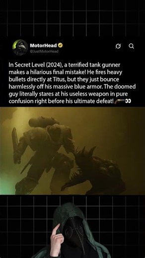 In Secret Level (2024), Clive Standen completely ignores the machine gun attack