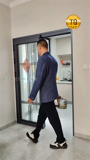 2.1M views · 17K reactions | Minimalist kitchen ptneb door. #aluminium #doors #door #window #windows #slidingdoor #interiordesign #homedeco #foldingdoor #tottme | Tottme Engineering | Facebook