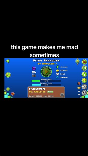 this game can be hard even when it's meant to be easy 🙏 🥀 😢#geometrydash