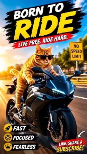 Cat Rider Goes FAST! 😎 | LIVE FREE. RIDE HARD.