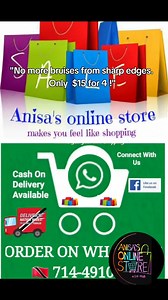 9.6K views · 53 reactions | 4pc Silicone Corner Protectors – $15 ✨ Soft, clear & shock-absorbing ✨ Perfect for tables, counters, and shelves ✨ Baby-proof your home in minutes ✨ Easy to install, no tools needed!  WhatsApp 7144910 to order send a screenshot  #BabyProofing #TrinidadShopping #AnisasOnlineStore #HomeSafety | Anisa's online store | Facebook