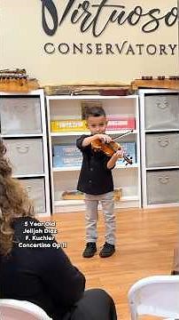 🎻 5 Year Old Violin Prodigy Plays F. Küchler Concertino Op. 11 in G Major | Jelijah Diaz Recital 🌟