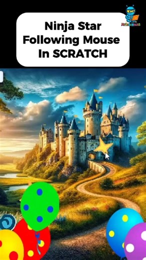 Scratch Mouse Control Magic ✨ Make a Star Follow Your Mouse (kids CODING)