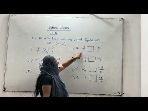 Class 7 Chapter 8 Exercise 8.1 Q8 COMPARING RATIONAL NUMBERS