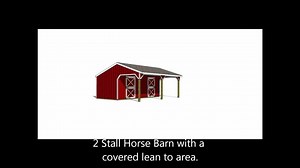 Two Stall Horse Barn Plans