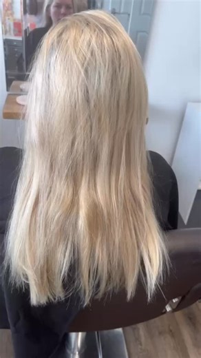 From bright to beautifully dimensional ✨ We added a mix of tones to bring depth, definition and softness back into this blonde, finished with a glossing toner, fresh cut and smooth blowdry for a polished, wearable result 🤍💫 | Alison’s Home of Hair