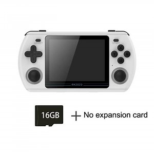 Blanc sans carte - Console de jeux vidéo portable rétro RK, écran IPS de 3.5 pouces, 4:3, puce RK3566, double
