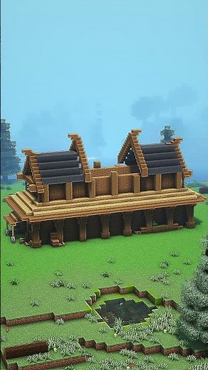 Minecraft Viking Longhouse 🛖 Full tutorial is on my channel!