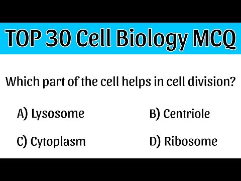 TOP 30 Cell Biology MCQ | cell mcqs | cell biology mcq