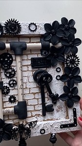 2 part 🗝️ ✨How to Make a Unique Wall Key Holder | Cardboard Craft Tutorial #paper #decor #cardboard #cardboardart #cardboardcrafts #walldecor #ideas #clay #crafting #craft #diy #handmade | Dream Fairy DIY