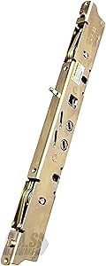 Two Point 9-15/16" Mortise Lock (No FacePlate) for Sliding Patio Glass Door | Multi Point Locking Mechanism Replacement - Fix and Repair Door Hardware Security Double Panel