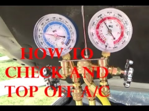 How to check and top off AC in your car
