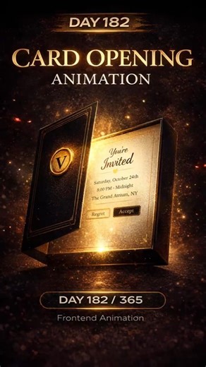 Card opening animation using HTML CSS and JS|#shorts #coding #programming #webdevelopment