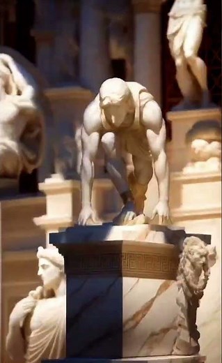 AI Generated Statue dancing