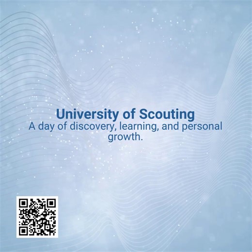 Registration is open for the 2026 University of Scouting. This year’s catalog includes more than eighty courses designed to help leaders strengthen their units and bring fresh ideas back home. Secure your spot and explore the full schedule. To register, visit cacin.us/UofScouting. Individuals who register BEFORE December 11 at 4 p.m. will receive a free lunch. | Crossroads of America Council