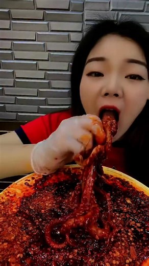 Mukbang on Instagram: "Enjoying squid #mukbangeatingshow #food #foodie"