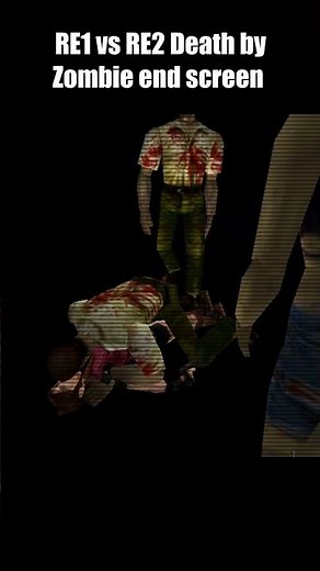 Resident Evil Zombies – End Screens 🧠🩸 | RE1 vs RE2 Comparison