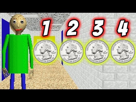 BALDI GAVE ME 4 SHINY QUARTERS! | New Baldi's Basics Mod