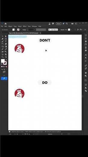 Tips for Adobe Illustrator - How to A-line Logos like a pro #logo_academy