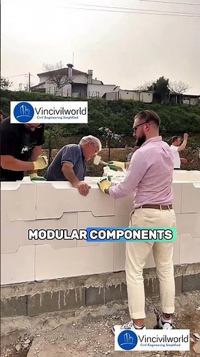 Mortar free Perlite Block Building by System 3E #construction #civilconstruction #civilengineering