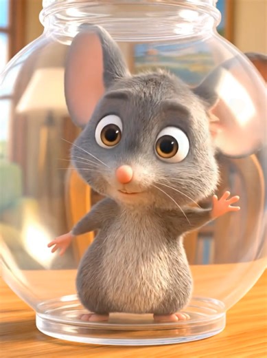 Funny Mouse Surprise #cartoon #silent #funny #animation #fyp