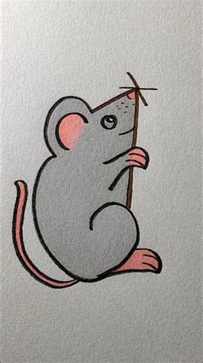 Rat drawing step by step #drawing #art #easydrawing