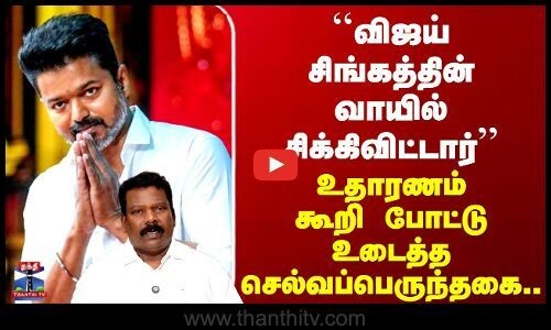 Vijay | CBI | ``விஜய் சிங்கத்தின் வாயில் சிக்கிவிட்டார்’’ - உதாரணம் கூறி உடைத்த செல்வப்பெருந்தகை