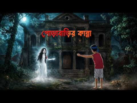 পোড়াবাড়ির কান্না | Bangla Bhuter Golpo | Bengali Village Ghost Story | Story Bird Cartoon