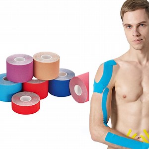 [Hot Item] Custom Medical 5m 5cm Bulk Precut Waterproof Gentle Athletic Sports Skin Adhesive Kinesiology Muscle Tape