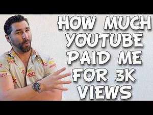 How Much YouTube Pays You for 3,000 Views