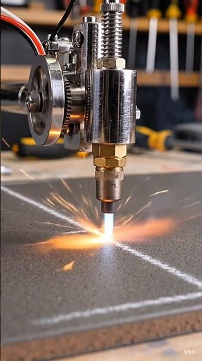 Mini Plasma Cutter Machine Cutting Metal | Satisfying DIY Tool Cutting Video #youtubeshorts