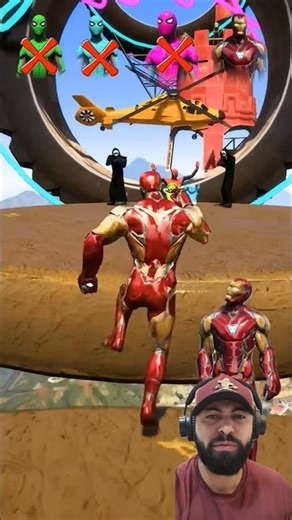 Iron Man saved the babies and Spider-Man #shorts #spiderman #gtav