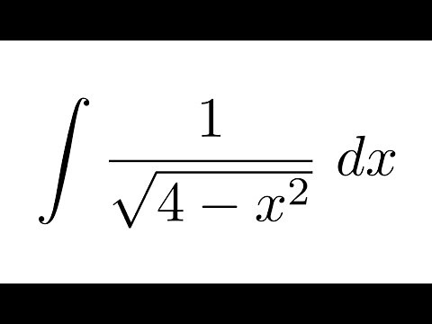 Integral of 1/sqrt(4-x^2) (substitution)