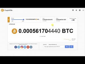 Cryptotab expliqué en Français - Minage en BTC gratuit