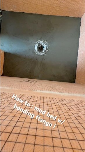 How to do a mud bed with a Schluter systems bonding flange.