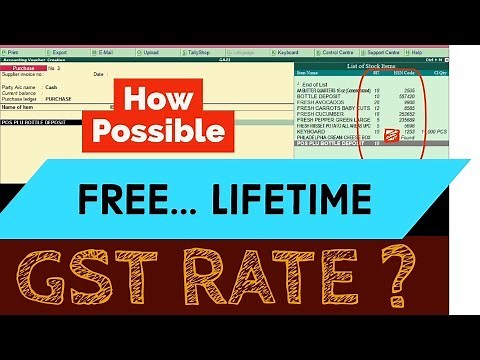 GST Rate with HSN Code in tally erp 9 | gst rate tdl, hsn code tdl, gst rate with hsn tdl tally