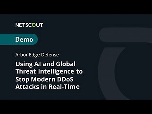 Demo: Using AI/ML & Global Threat Intelligence to Stop DDoS Attacks in Real-Time