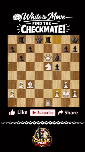 Comment the checkmate pattern… #chess #chesspuzzle #bestmove #chesstime #checkmate #chessgame