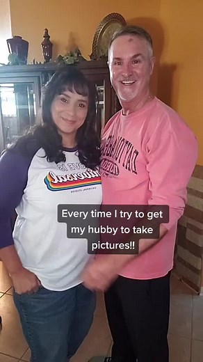Am I the only wife whose hubby can't be serious for a few minutes? #marriedlife #couples #dadsoftiktok #picture #iloveyou #fypシ #foryou