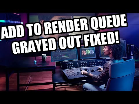 Davinci Resolve 15 - Add to render queue grayed out solution
