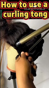 How to use a curling tong | GG Beauty World