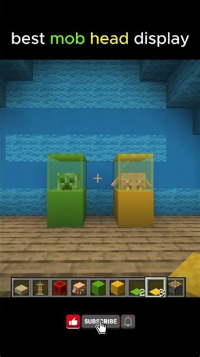 Genius ways to decorate with mob heads #minecraft #shorts
