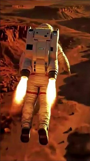 Astronaut Jetpack Flight Over Mars🪐 | #Future #Technology #FutureTechnology2050