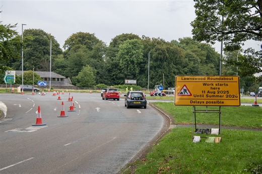 New speed limit signs set to be installed as Lawnswood roundabout revamp continues