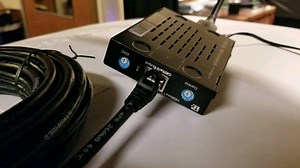 Anybody ever experienced this intermittent HDBaseT? The projector keeps switching between black and no signal, and will occasionally show a freeze frame of the actual signal. See the link light not staying lit