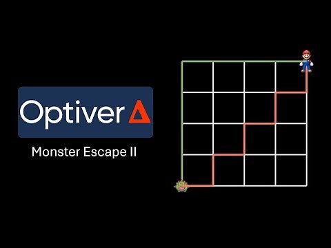 Optiver Interview Question | Monster Escape II