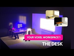 Create your workspace in 3D part 1 - Magica Voxel Tutorial