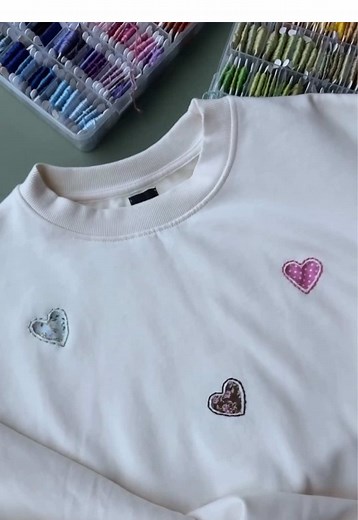 Creative Reverse Appliqué Hearts Tutorial